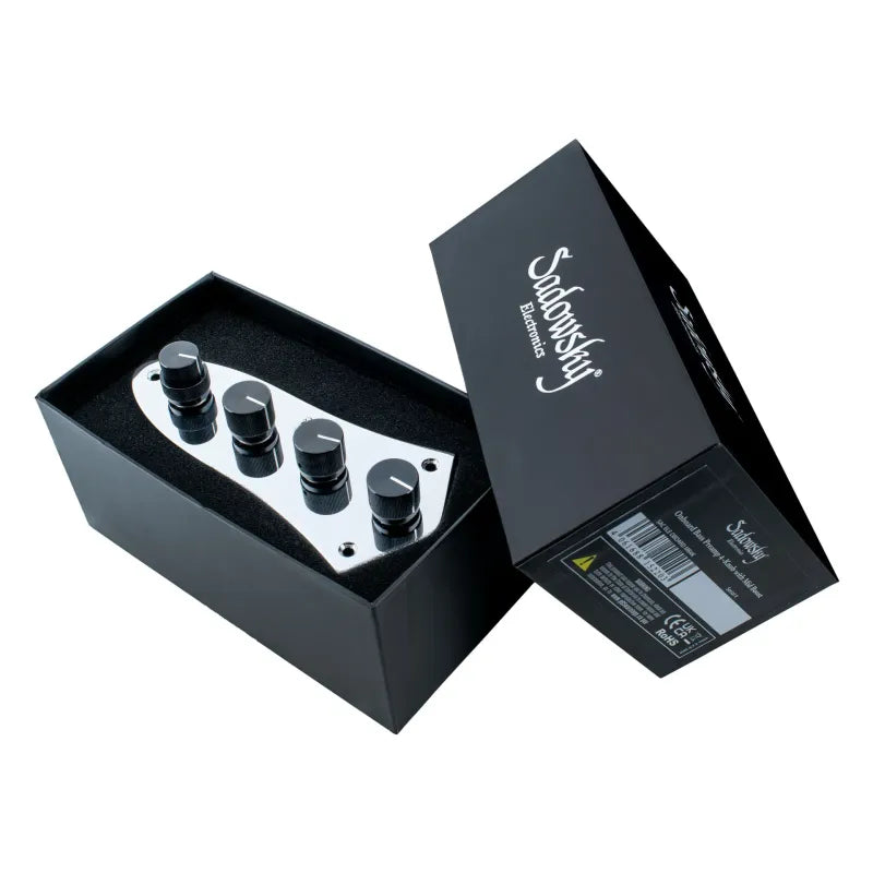Sadowsky Onboard Bass Preamp with Mid Boost (4-Knob System, with Control Plate) Sadowsky Onboard Bass Preamp with Mid Boost (4-Knob System, with Control Plate)