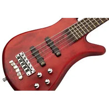Load image into Gallery viewer, Warwick Pro Series Streamer Stage I | 5 String | Burgundy Red Transparent Satin