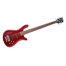 Load image into Gallery viewer, Warwick Pro Series Streamer LX | 5 String | Burgundy Red Transparent Satin