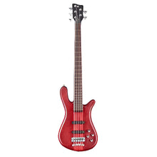 Load image into Gallery viewer, Warwick Pro Series Streamer Stage I | 5 String | Burgundy Red Transparent Satin