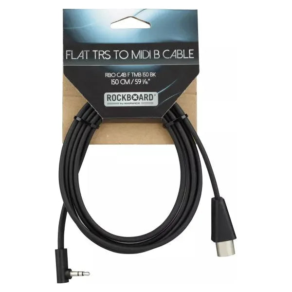 RockBoard Flat TRS to MIDI Cable, TRS-MIDI Type B - 150 cm / 59 1 