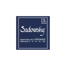 Load image into Gallery viewer, Sadowsky Blue Label Bass String Sets | Nickel | 5-String