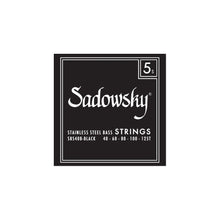 Load image into Gallery viewer, Sadowsky Black Label Bass String Sets | 5-String | Stainless Steel