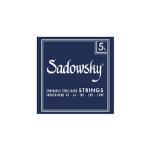 Load image into Gallery viewer, Sadowsky Blue Label Bass String Sets | Stainless Steel | 5-String