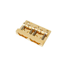 Load image into Gallery viewer, Sadowsky Parts - Quick Release Brass Bridge | 4-String | 19mm Spacing