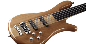 Warwick RockBass Streamer NT I | 5-String | Fretless | Natural Transparent High Polish