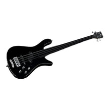 Load image into Gallery viewer, Warwick RockBass Streamer LX | 4-String | Solid Black High Polish | Fretless
