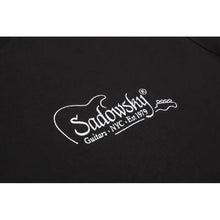Load image into Gallery viewer, Sadowsky - White Embroidered Logo T-Shirt, Black
