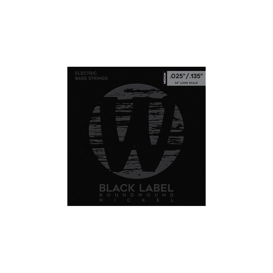 Warwick Black Label Bass String Set | 6-String | Nickel-Plated Steel