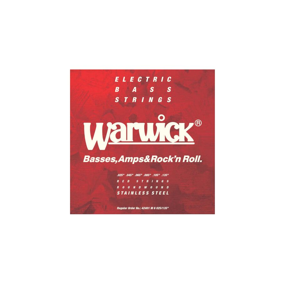 Warwick Red Label Bass String Set | 6-String | Stainless Steel