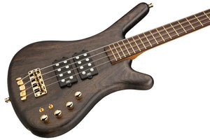 Warwick Pro Series Corvette $$ | 4 String | Nirvana Black Transparent Satin | Gold Hardware