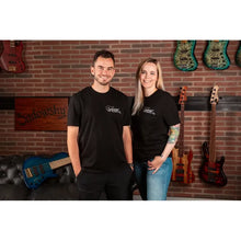 Load image into Gallery viewer, Sadowsky - White Embroidered Logo T-Shirt, Black
