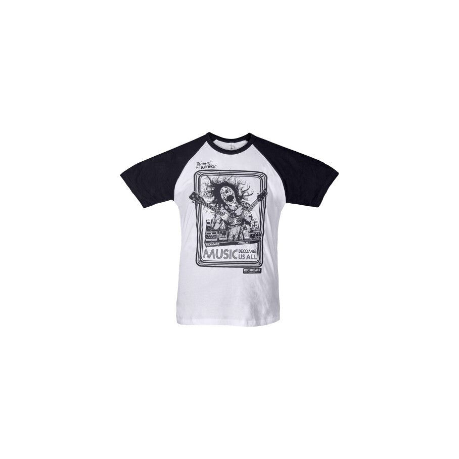 RockBoard Promo - Screamer Baseball T - Shirt White/Black