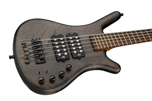 Warwick Pro Series Corvette $$ | 5 String | Nirvana Black Transparent Satin | Black Hardware