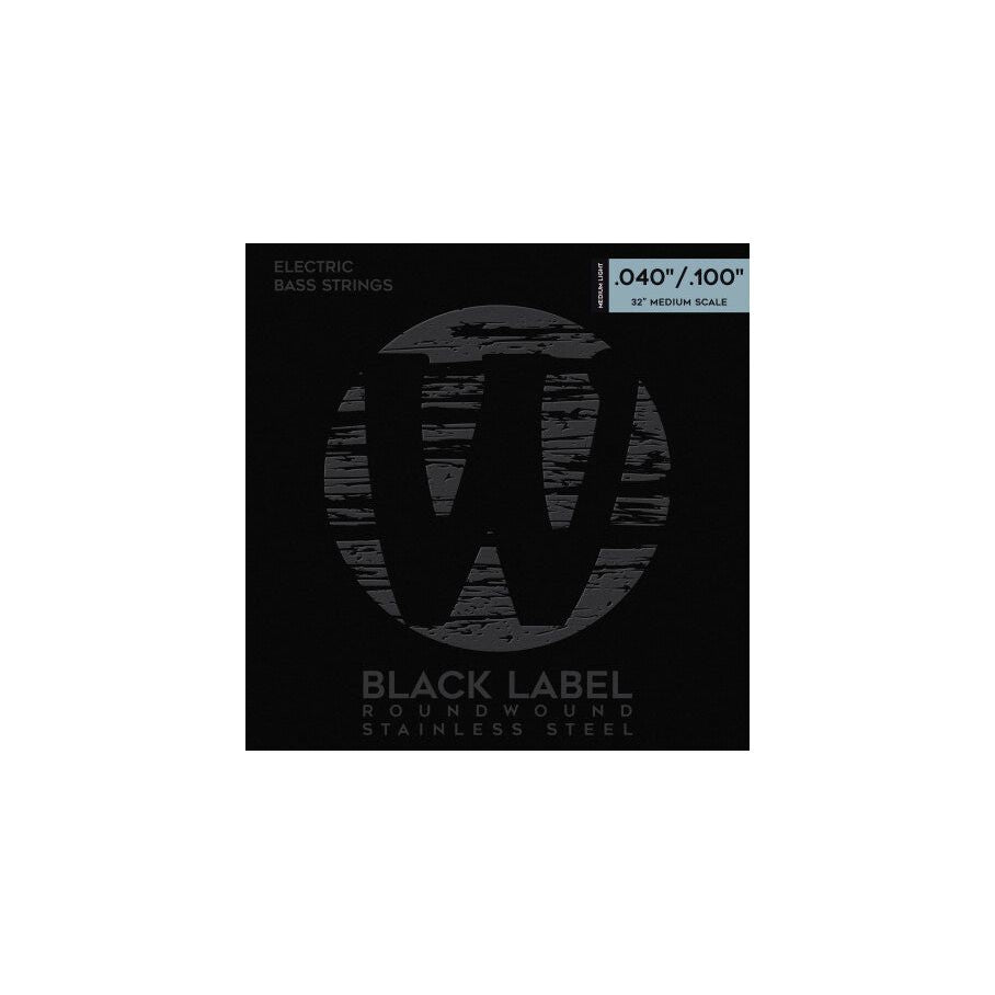 Warwick Black Label Bass String Sets | 4-String | Medium Scale | Stainless Steel