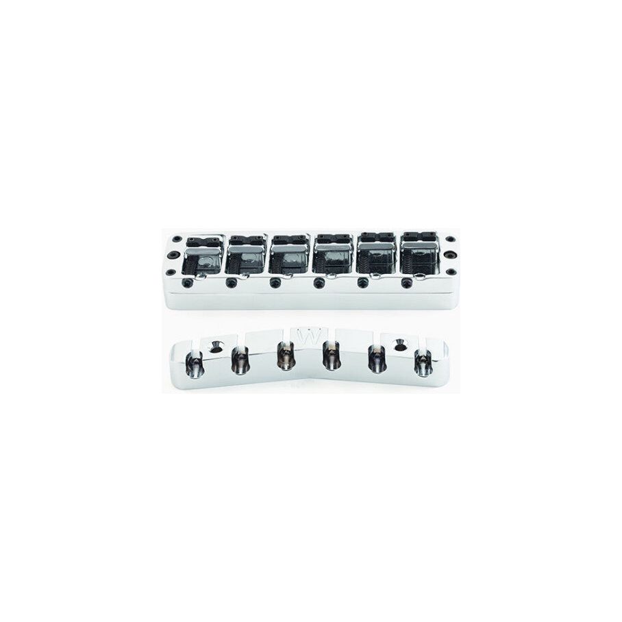 Warwick Parts - Bridge + Tailpiece, 6-String, Broadneck
