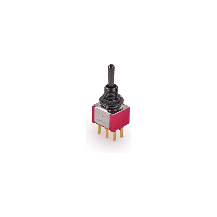 MEC Mini Toggle Switch - Long Solder Lugs - ON/ON/ON - DPDT