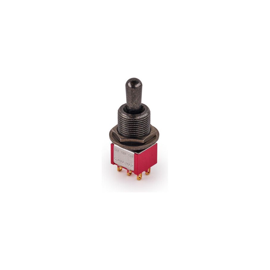 MEC Maxi Toggle Switch - Short Solder Lugs - ON/ON/ON - DPDT