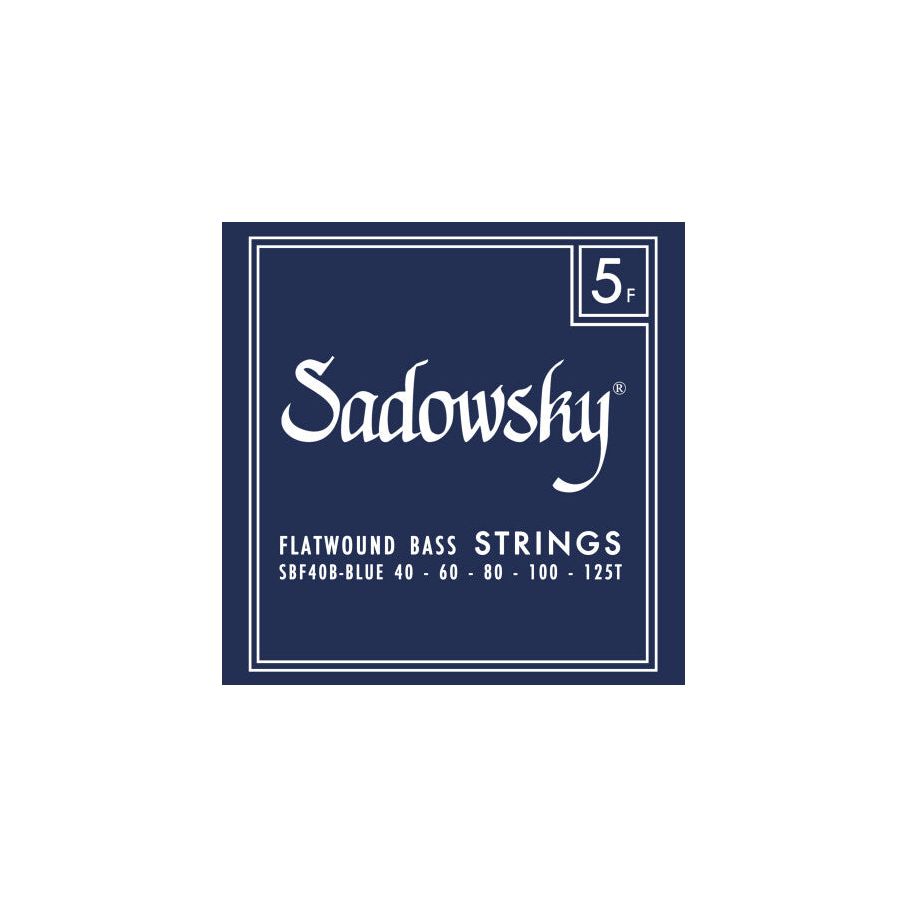 Sadowsky Blue Label Bass String Sets | Flatwound | 5-String | Stainless Steel