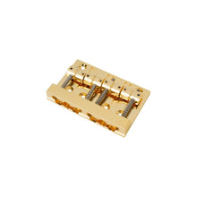 Load image into Gallery viewer, Sadowsky Parts - Quick Release Brass Bridge | 4-String | 19mm Spacing
