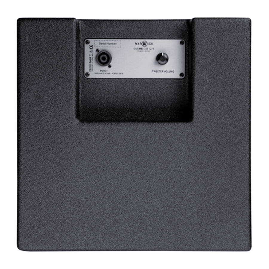Warwick Gnome PRO CAB 12/4 - Compact Bass Cabinet, 1x12 Warwick Gnome PRO CAB 12/4 - Compact Bass Cabinet, 1x12